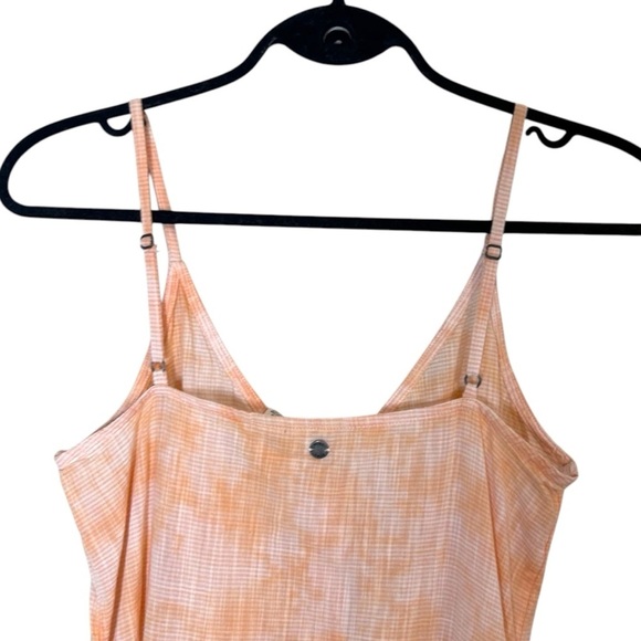 Roxy Wild Ties Midi Dress- Orange Tie Dye Cotton Sundress- Size Small - Picture 10 of 12